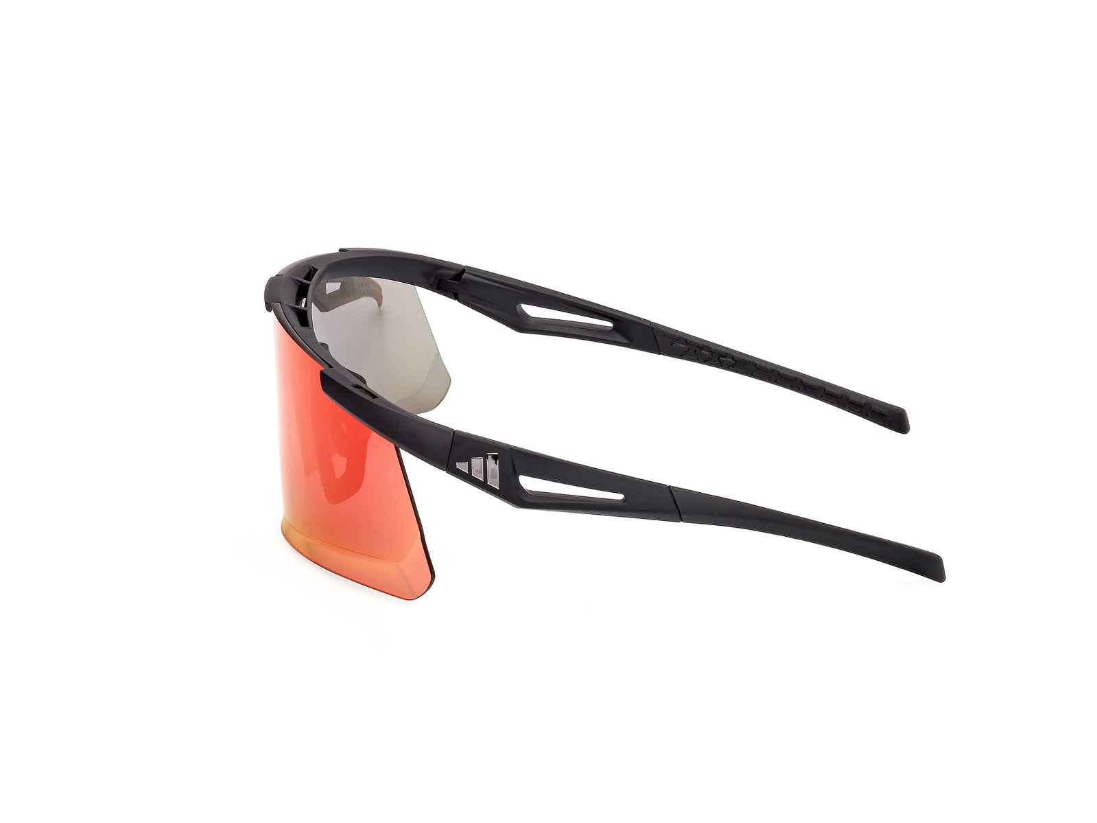 Das Bild zeigt die Bügel der Adidas Sport Sonnenbrille SP0107 02L.